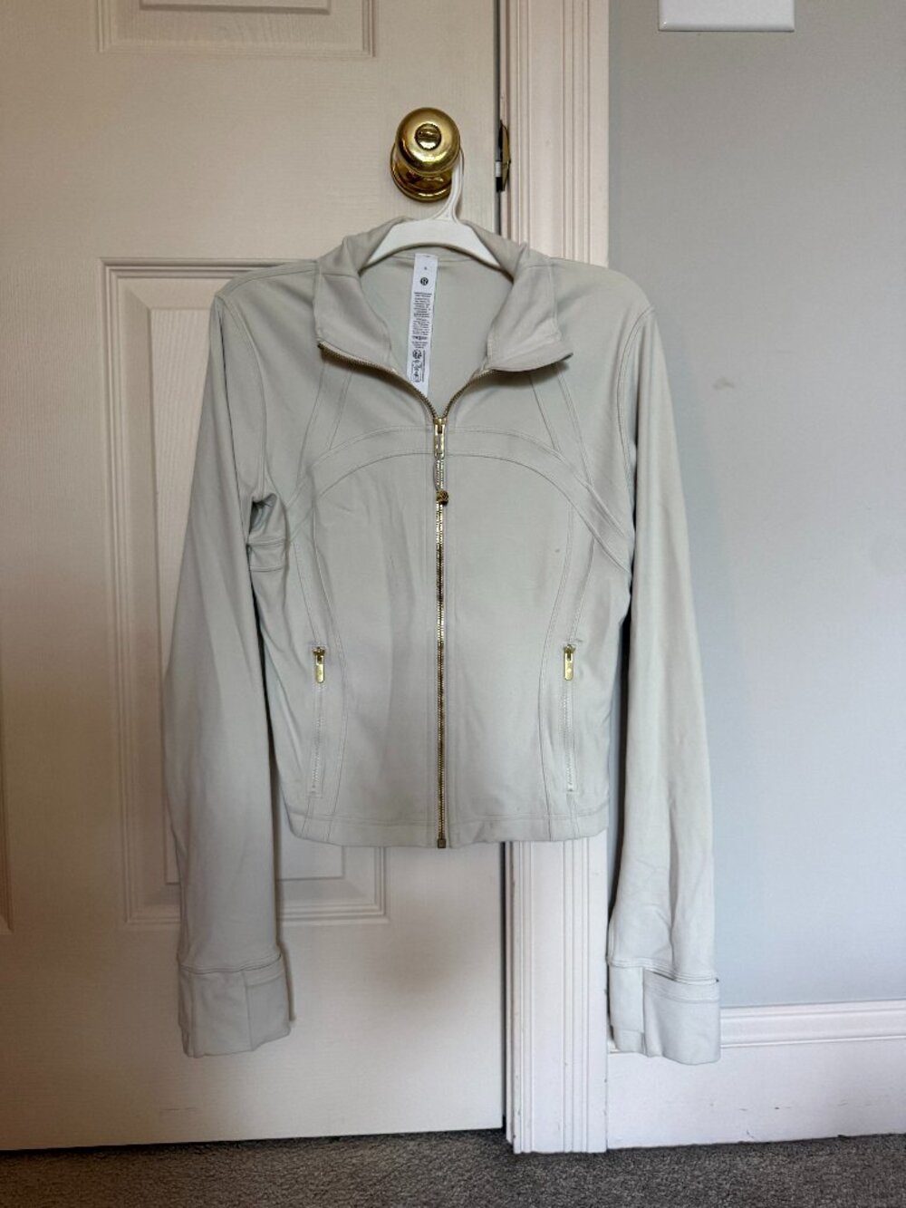 Lululemon Ivory/Gold Define Jacket